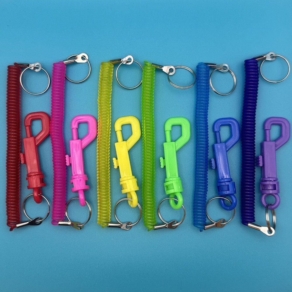 Plastic Coil Clip Keychain Bag Charm Bag Crap